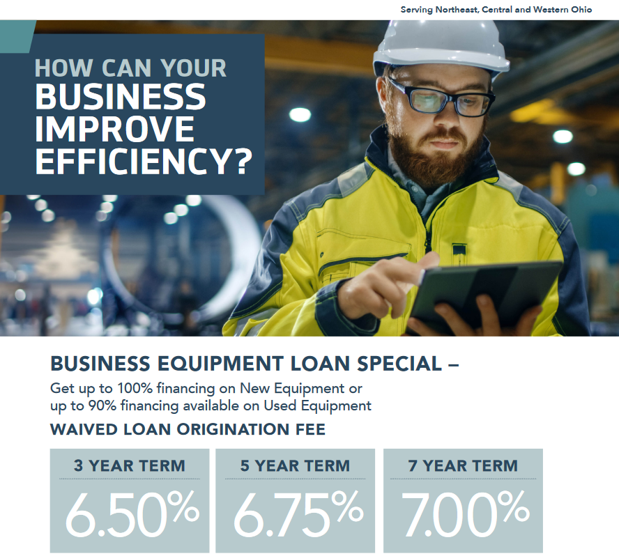 Business Equipment Loan Special Middlefield Bank 2024